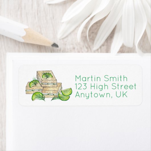 アフタヌーンティーキュウリパーティーディルフィンガーサンドイッチ ラベル (インサイチュ)