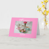 アフタヌーンティーグリーティングカード カード (黄色い花)