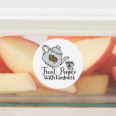 アフタヌーンティーティーティーポット引用文ステッカー ラベル (貼付)