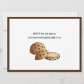 アフタヌーンティーパーティーシャワーブリティッシュTeacakesケーキ 招待状 (裏面)