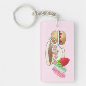 アフタヌーンティーパーティーマカロンティーカップクリームスコーン キーホルダー (正面)