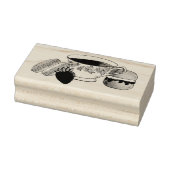 アフタヌーンティーパーティーマカロンティーカップクリームスコーン ラバースタンプ (スタンプ)