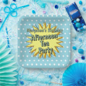 アフタヌーンティーパーティー50年代スタイルレトロビベス ペーパープレート (パーティー)