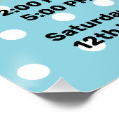 アフタヌーンティーパーティー50年代スタイルレトロビベス ポスター (コーナー)