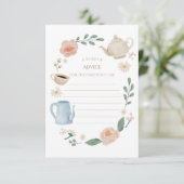 アフタヌーンティーベビーシャワーアドバイスカード サンキューカード (スタンド正面)