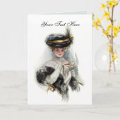 アフタヌーンティーレディ カード (黄色い花)