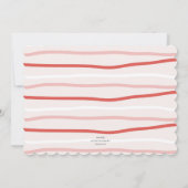 アフタヌーンティー子供の誕生日パーティの招待状 招待状 (裏面)