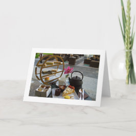 アフタヌーンティー折り畳みグリーテ空白のィングカード カード