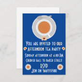 アフタヌーンティー招待状 エンクロージャーカード (正面/裏面)