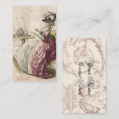 アフタヌーンティー、アイボリー コーリングカード (正面/裏面)