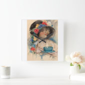 アフタヌーンティー スクエア壁時計 (ホーム)