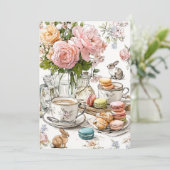 アフタヌーンティー & タイニートゥース | サロン パーティー 招待状 (スタンド正面)