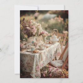 アフタヌーンティー & タイニー トゥーズ スプリンカル | ガーデン レース 招待状