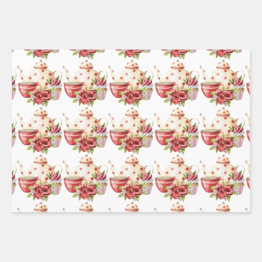 アフタヌーンティー ラッピングペーパーシート (正面)