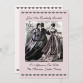 アフタヌーンティー – 招待状カスタマイズ() 招待状 (正面/裏面)