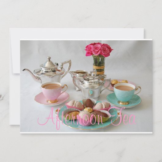 アフタヌーンティー 招待状 (正面)