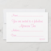 アフタヌーンティー 招待状 (裏面)