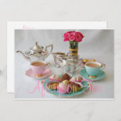アフタヌーンティー 招待状 (正面/裏面)