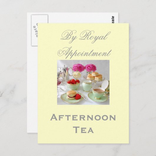 アフタヌーンティー「王室のアポイントメント別」はがき ポストカード (正面/裏面)