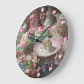 アフタヌーンハイティータイムウォールクロック ラージ壁時計 (傾斜)