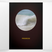 アフタブルブラウンとオレンジニート 三つ折りカード (内部中)