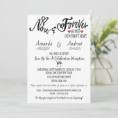 アフターエロープメントウェディング　レセプション　アフターパーティ 招待状 (スタンド正面)