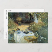 アフターオンティーパーティー印象主義アートブライダルシャワー 招待状 (正面/裏面)