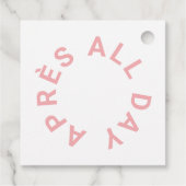 アフターオールデイピンク ブライズメイド スキーパーティー スクエア フェイバータグ (裏面)