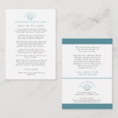 アフターケアのピアスの指示 割引カード (正面/裏面)