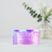 アフターケアの指示がピンクの滴りを輝かせる 名刺 (スタンド正面)