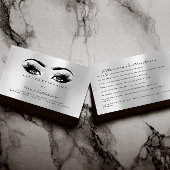 アフターケアの指示が点滅する拡張グレー 名刺