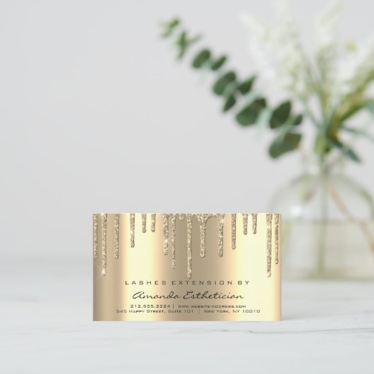 アフターケアの指示が点滅する拡張Dips火花 名刺 (スタンド正面)