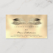 アフターケアの指示が金属金ゴールドを点滅 名刺 (正面)