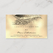 アフターケアの指示が金属金ゴールドルクスを点滅 名刺 (正面)