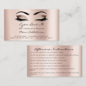 アフターケアの指示の点滅の拡張バラ金ゴールド 名刺 (正面/裏面)