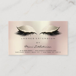 アフターケアの指示の点滅アイボリーバラ金ゴールド 名刺