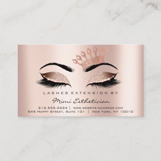 アフターケアの指示の点滅バラクラウン 名刺 (正面)