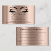 アフターケアの指示の点滅拡張バラ赤面 名刺 (正面/裏面)