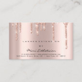 アフターケアの指示まつげのバラ金ゴールドスパークリー 名刺 (正面)