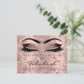 アフターケアの指示まつげ拡張バラ鳥 ポストカード (スタンド正面)