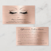 アフターケアの指示まばゆい拡張まばゆい 名刺 (正面/裏面)