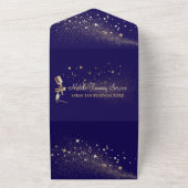 アフターケアの指示スプレータンフライヤー海軍 オールインワン招待状 (外側)