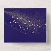 アフターケアの指示スプレータンフライヤー海軍 オールインワン招待状 (裏面)