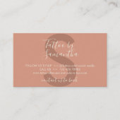 アフターケアの指示タトゥー体アート 名刺 (正面)