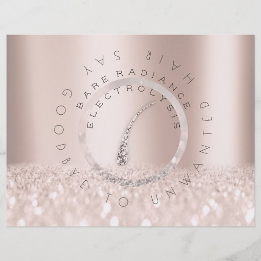 アフターケアの指示バラ電解ワックスロゴ1 チラシ (正面)