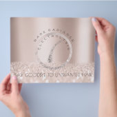 アフターケアの指示バラ電解ワックスロゴ チラシ (手)