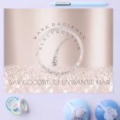 アフターケアの指示バラ電解ワックスロゴ チラシ (シングル)