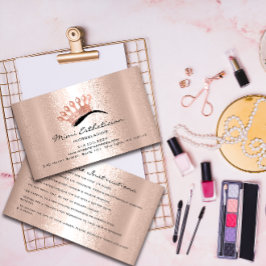 アフターケアの指示ブロウズロゴクラウンマイクロブレード 名刺