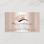 アフターケアの指示ブロウズロゴクラウンマイクロブレード 名刺 (正面)