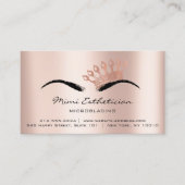 アフターケアの指示ブローズプリンセスマイクロブレイディング 名刺 (正面)